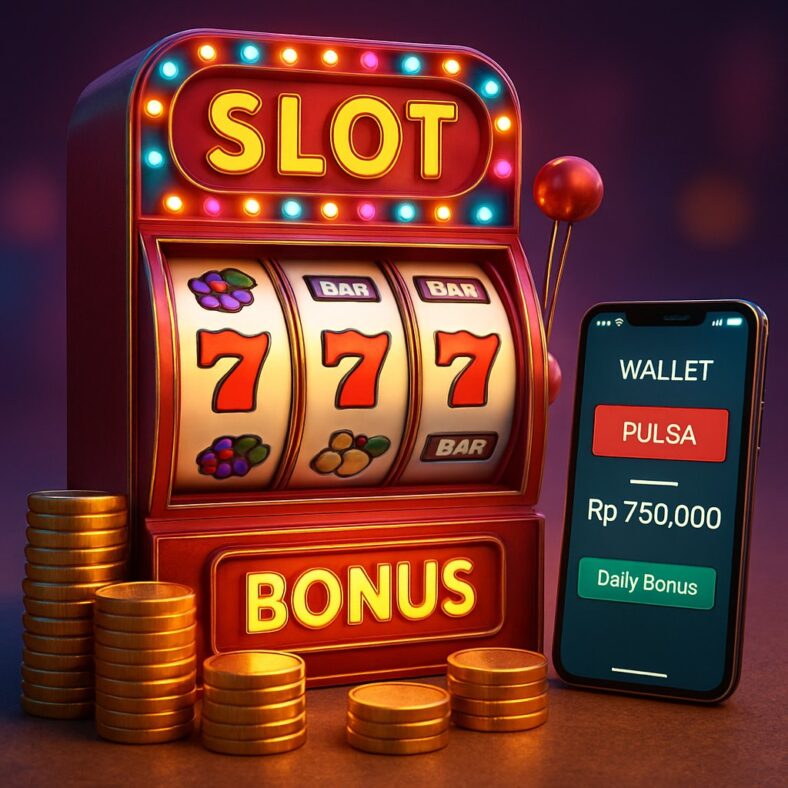 Ilustrasi Keuntungan Slot Pulsa dan Bonus di https megadewa88 bet