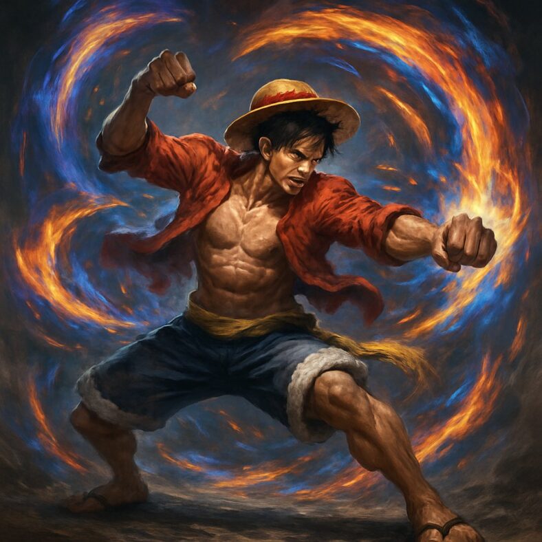 Ilustrasi 4 Serangan Kombinasi Gear 5 Luffy Terkuat di zeusbola